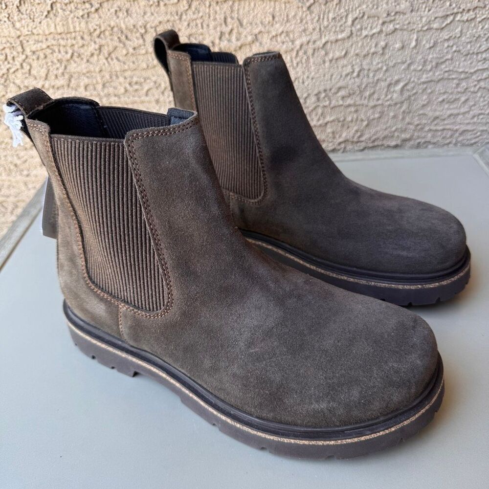NEW Birkenstock Highwood Slip On Boots Womens 41EU/10US Ankle Mocca Brown Suede - Picture 11 of 13